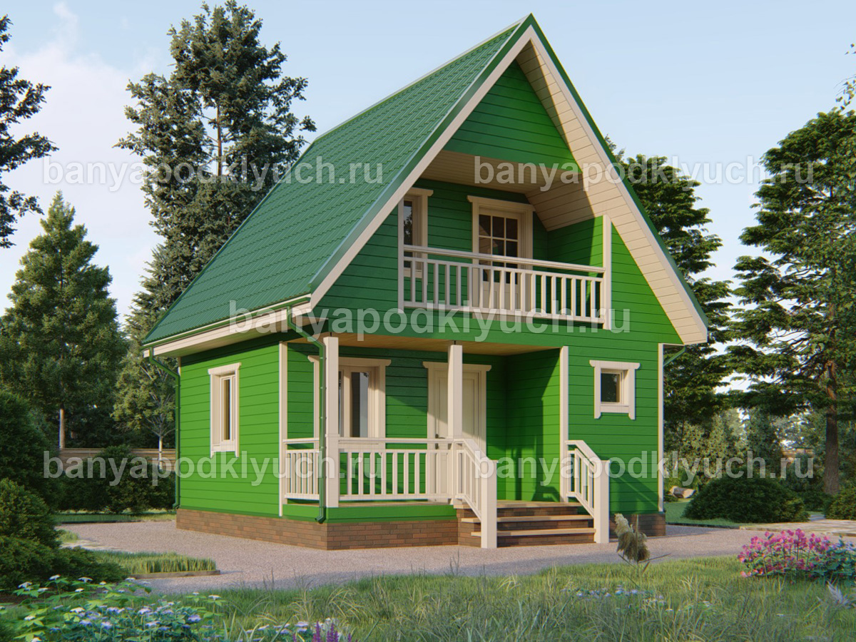 Каркасная баня 6x6 м Каркасная баня 6x6 м